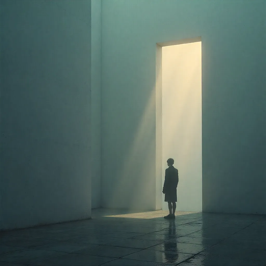 Natural lighting creating emotional balance in interior space